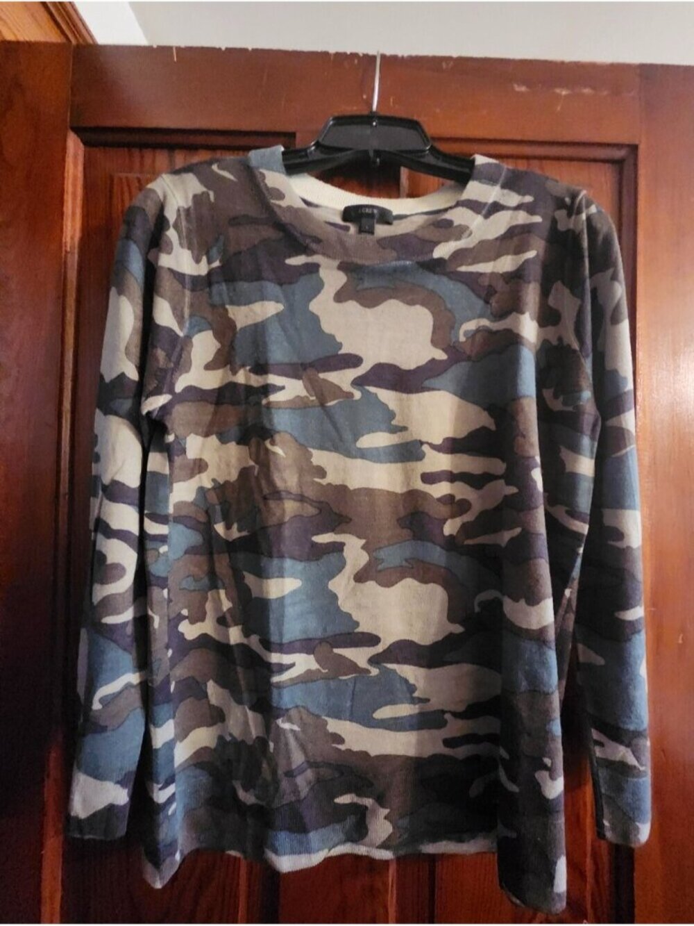 J. Crew Camoflage Crew Sweater